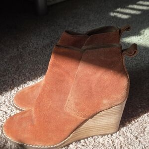 Lucky Brand Women's Suede Ankle Booties - Brown